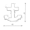Anchor cushion by bettys home size dd