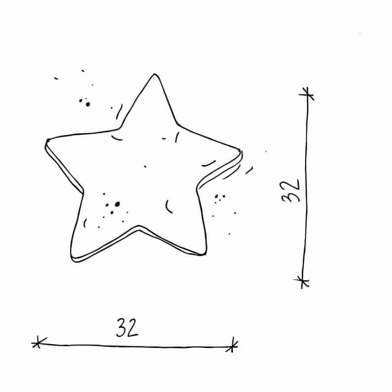 velvet small star cushion wine red by bettys home size picture