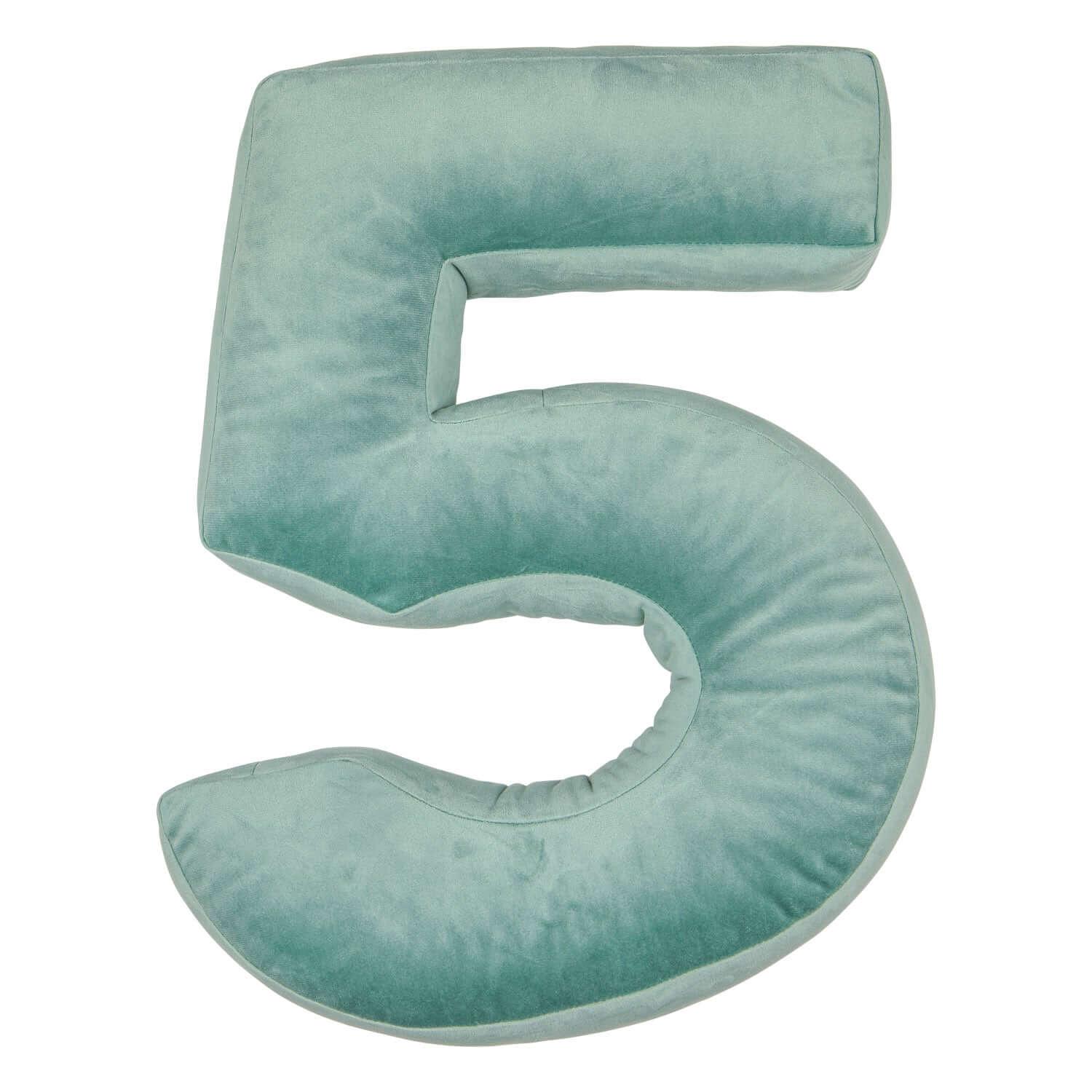 Velvet Number Cushions 5 | Number Cushion - www.bettyshome.com