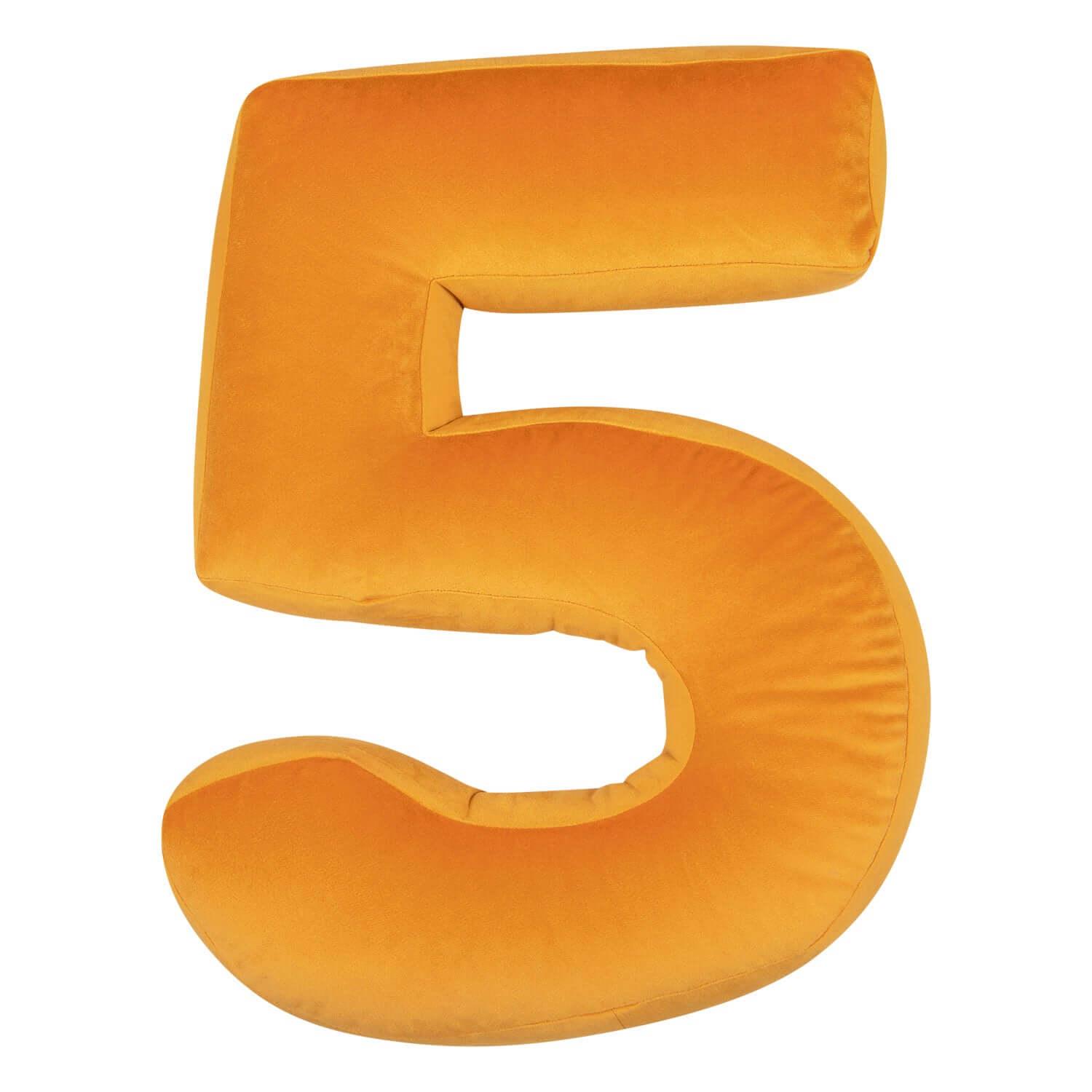 Velvet Number Cushions 5 | Number Cushion - www.bettyshome.com