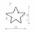 velvet star cushion green by bettys home size picture