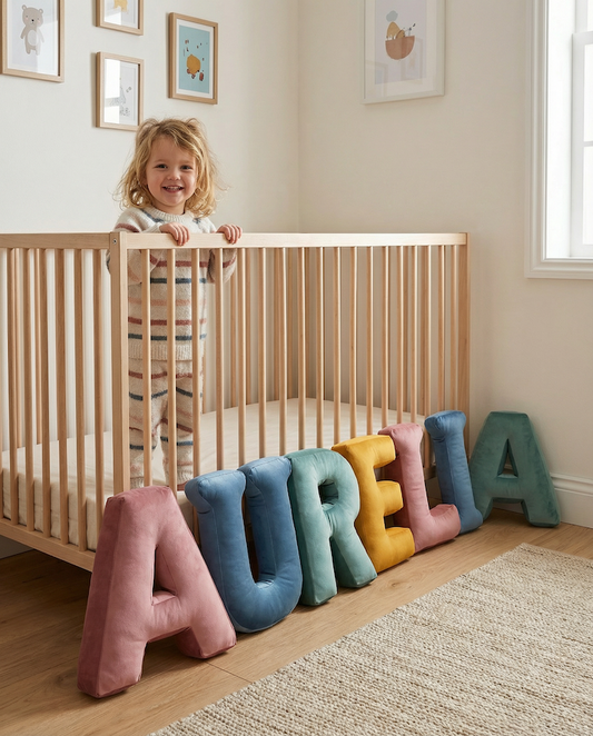 Set de 7 letras de terciopelo