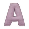 Corduroy Letter Cushion A by Bettys Home in violet 