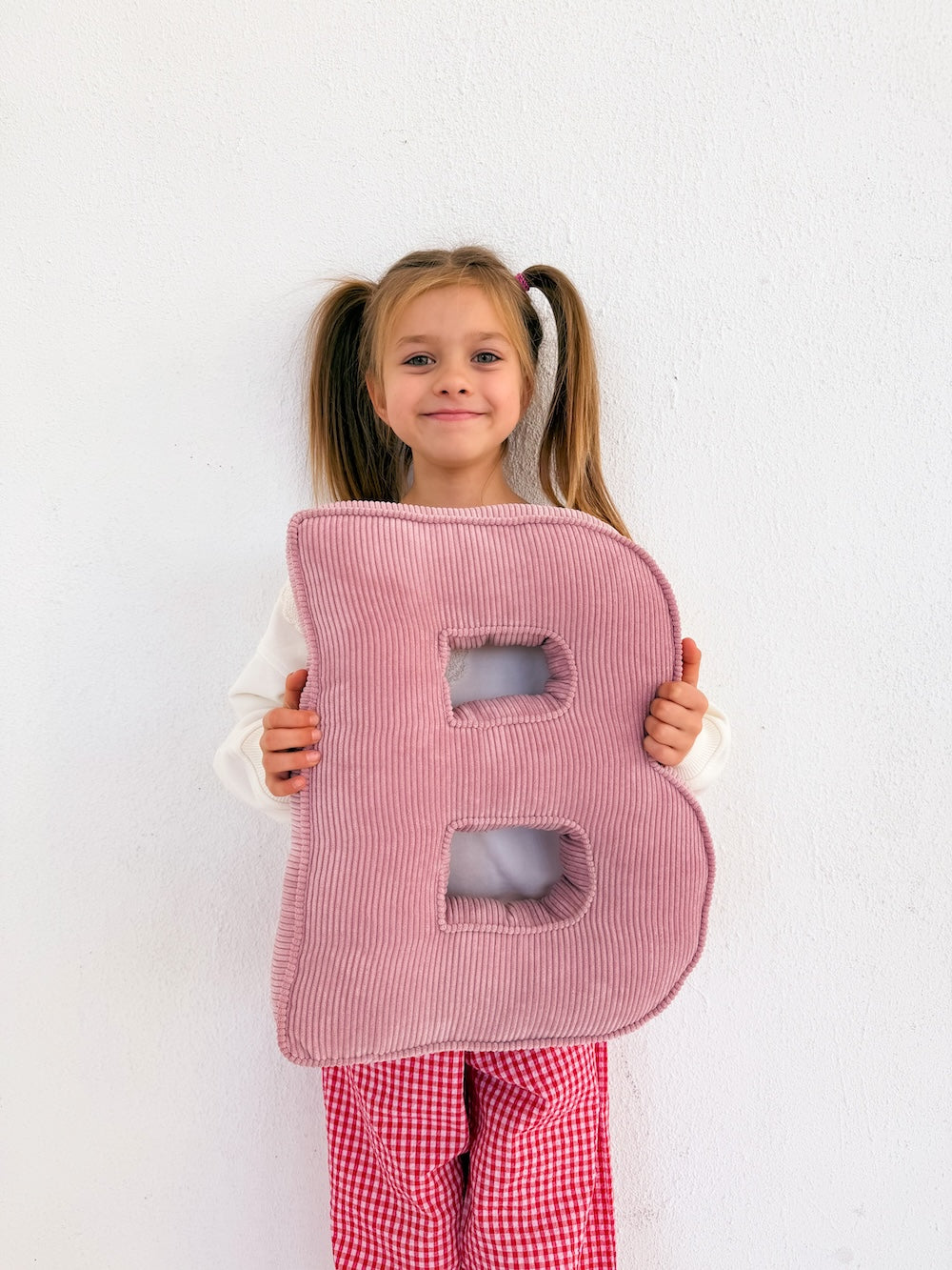 little girl with corduroy letter cushion B by bettys home 3