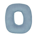 Corduroy Letter Cushion O by Bettys Home in blue 