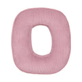 Corduroy Letter Cushion O by Bettys Home in pink 