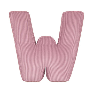 Corduroy Letter Cushion W by Bettys Home in pink 