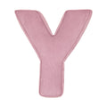 Corduroy Letter Cushion Y by Bettys Home in pink 