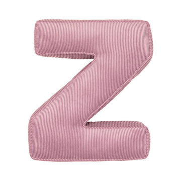 Corduroy Letter Cushion Z by Bettys Home in pink 