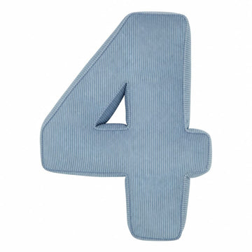 Corduroy Number Cushion 4 | Number Pillow 4