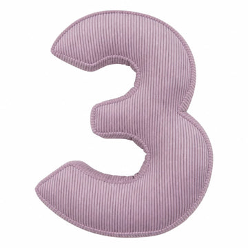 Corduroy Number Cushion 3 | Number Pillow 3